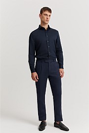 Tailored Fit Cotton Linen Shirt