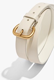 Skinny Solid Buckle Belt