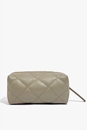 Quilted Mini Zip Top Cosmetic Case