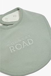 Organically Grown Cotton Logo Embroidered Bib