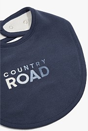 Organically Grown Cotton Logo Embroidered Bib