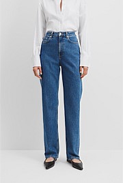 High Rise Straight Leg Jean