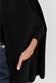 Organically Grown Cotton Blend Pocket Cape