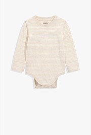 Organically Grown Cotton Heritage Long Sleeve Bodysuit