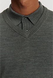 Verified Australian Merino V-Neck Knit