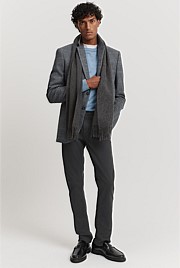 Regular Fit Lambswool Check Blazer