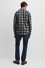 Regular Fit Australian Good Earth Cotton Flannel Check Shirt