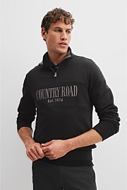 Verified Australian Cotton Half Zip Heritage Sweat