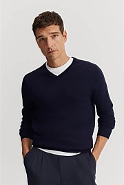 Verified Australian Merino V-Neck Knit