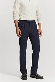 Wool Blend Buckle Pant