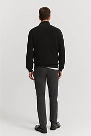 Australian Cotton Textured Half Zip Knit