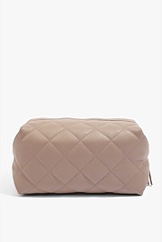 Quilted Zip Top Cosmetic Case