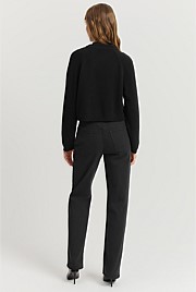 GCS-certified Cashmere Blend Crop Knit