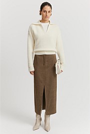 Boucle Collared Knit