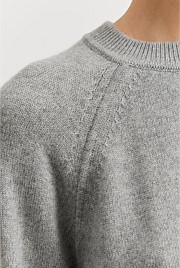 GCS-certified Cashmere Blend Crop Knit