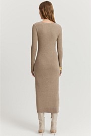 Organically Grown Cotton Scoop Neck Knit Dress