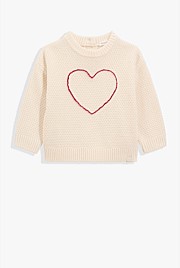 Heart Knit Pullover