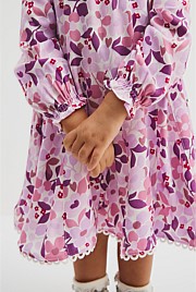 Floral Godet Dress