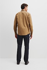 Regular Fit Australian Good Earth Cotton Brushed Twill Shirt