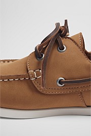 Flynn Nubuck Leather Boat Shoe