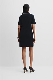 Rib Knit Polo Dress