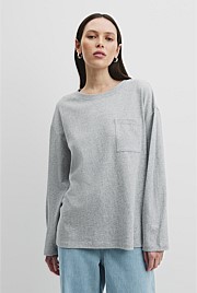 Australian Cotton Long Sleeve Relaxed T-Shirt