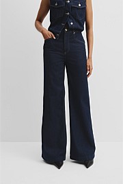 High Rise Wide Leg Jean