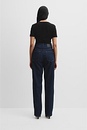 High Rise Straight Leg Jean