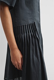 Tuck Pocket Detail Mini Dress