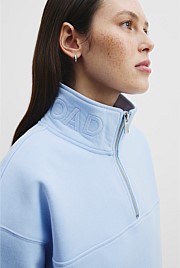 Australian Good Earth Cotton Zip Collar Sweat