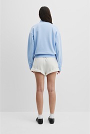 Australian Good Earth Cotton Zip Collar Sweat