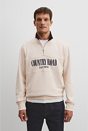 Verified Australian Cotton Half Zip Heritage Sweat