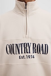 Verified Australian Cotton Half Zip Heritage Sweat