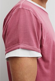 Australian Cotton Longline Garment Dyed T-Shirt