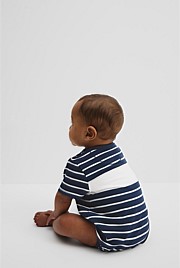 Organically Grown Cotton Stripe Heritage T-Shirt Bodysuit