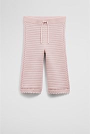 Organically Grown Cotton Pointelle Knit Pant