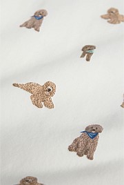 Organically Grown Cotton Puppy Print Bodysuit