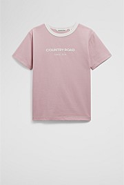 Australian Cotton Contrast Logo T-Shirt