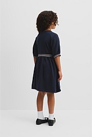 Organically Grown Cotton Pop Stripe Knit Dress