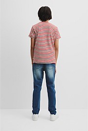 Teen Recycled Cotton Blend Stripe T-Shirt