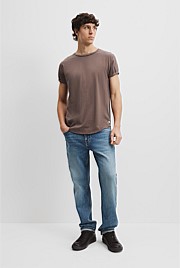 Australian Cotton Longline Garment Dyed T-Shirt