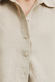 Organically Grown Linen Short Sleeve Shirt