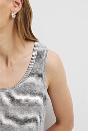 Stripe Linen Jersey Tank