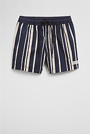 Recycled Blend Stripe Board Short