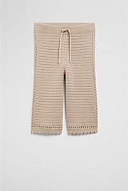 Organically Grown Cotton Pointelle Knit Pant