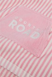 Verified Australian Cotton Stripe Logo Poncho