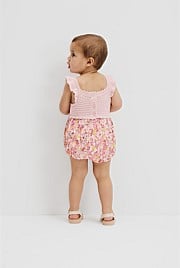 Organically Grown Cotton Garden Frill Romper