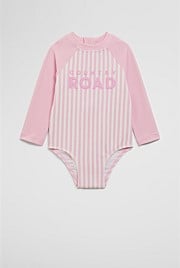 Stripe Logo Swimsuit