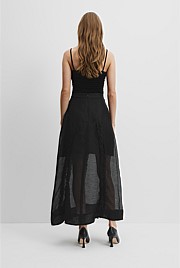 Ruffle Midi Skirt