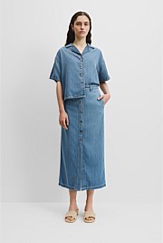 Soft Denim Short Sleeve Shirt